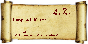 Lengyel Kitti névjegykártya
